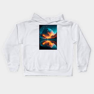 Magic in Chaos: Cosmic Landscapes Kids Hoodie